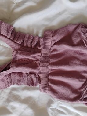 Cat & Jack Dusty Mauve Knit Baby Romper
